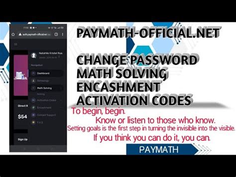 paymath activation code|REGISTRATION GUIDE .